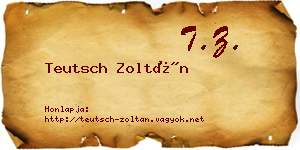 Teutsch Zoltán névjegykártya